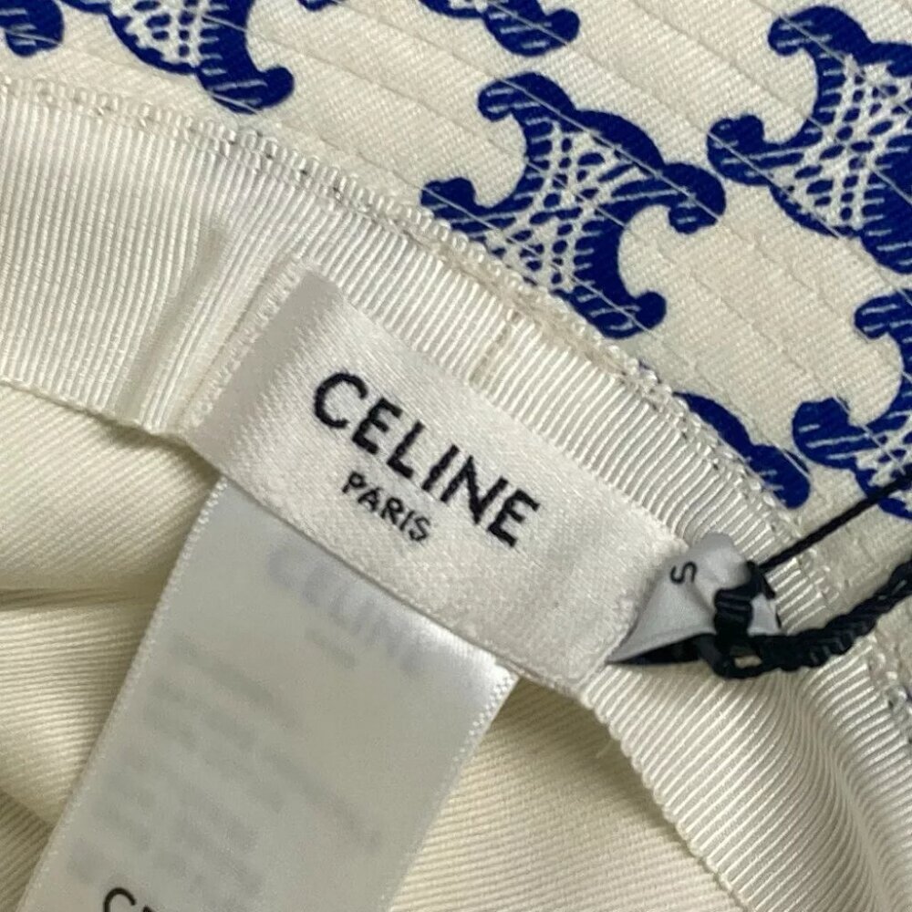 CELINE 2AUE5460U Monogram Triomph logo hat bucket hat bob hat Unused - Picture 13 of 14